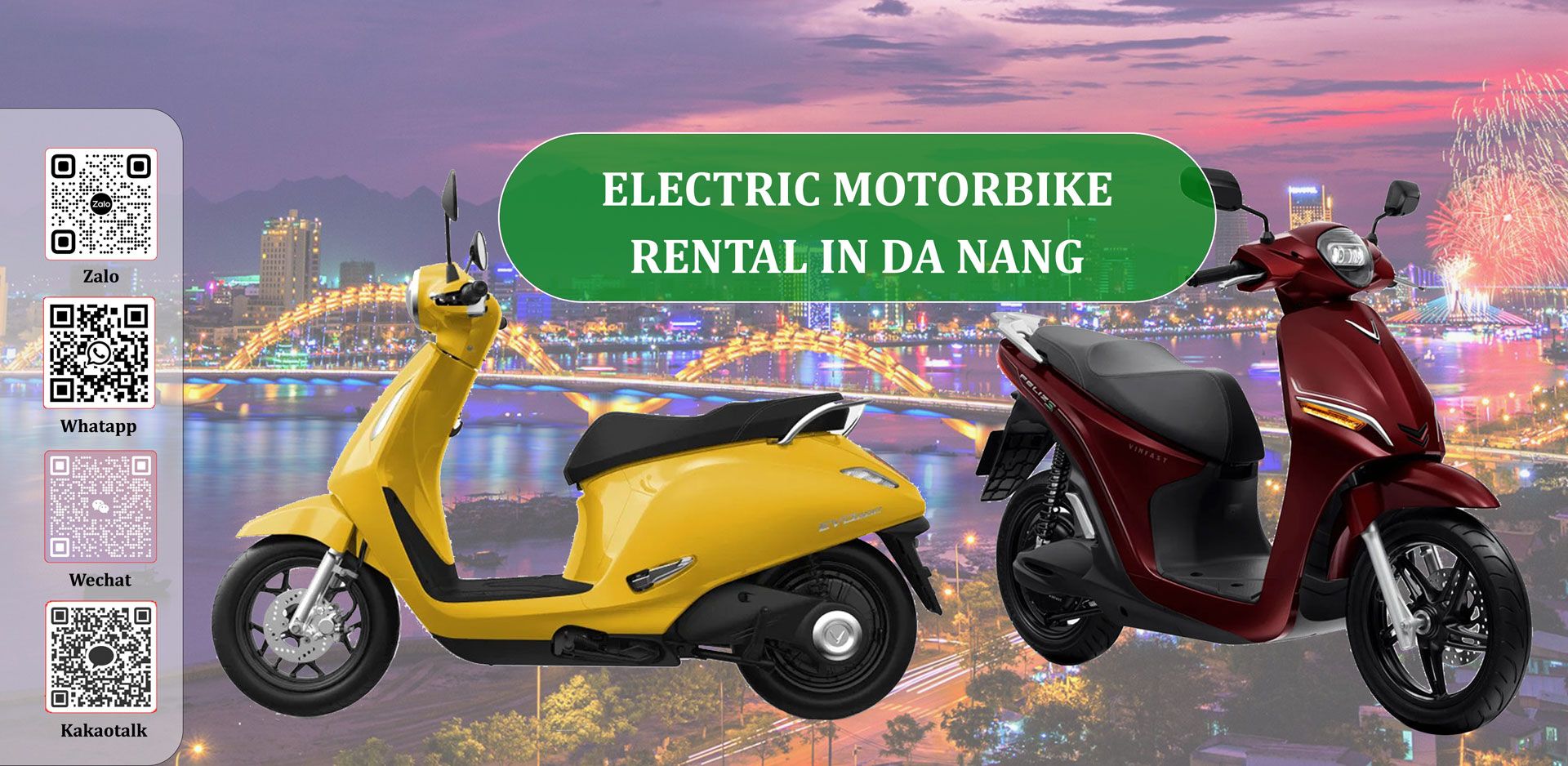 Electric motorbike rental in Da Nang